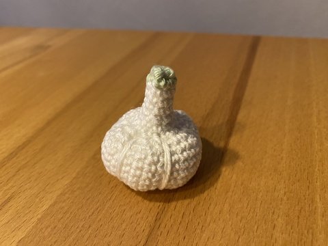 Knoblauch häkeln für Kaufladen, Spielküche oder als Küchen-Deko (einfach)