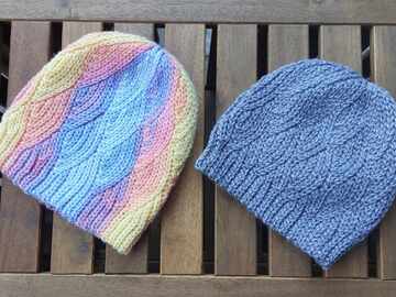 "Winter-Waves" Häkelmütze im Stricklook mit Wellenmuster