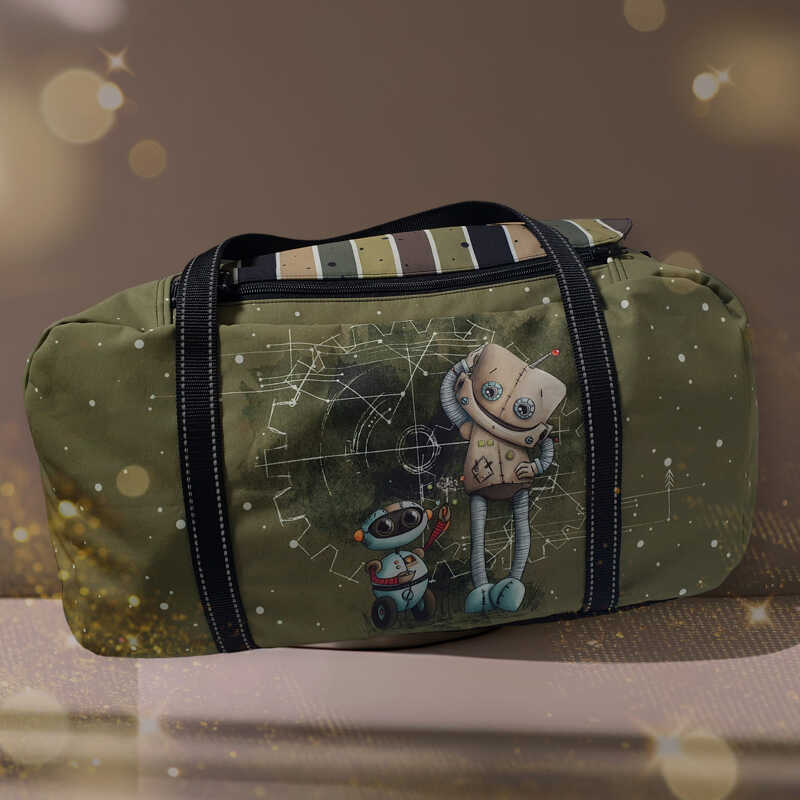 Nähanleitung mit vielen Bildern - EasyPeasy Sporttasche mit Wendeöffnung