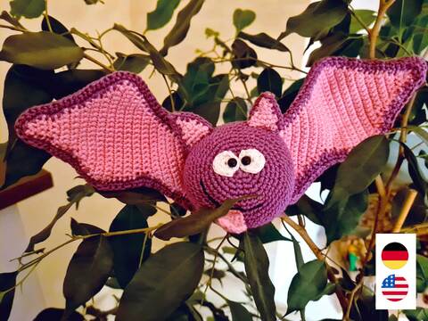 Die Bäht! Häkelanleitung für eine freche Fledermaus