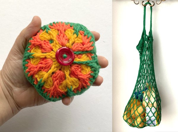 praktisches Einkaufsnetz Blume - Taschenbaumler