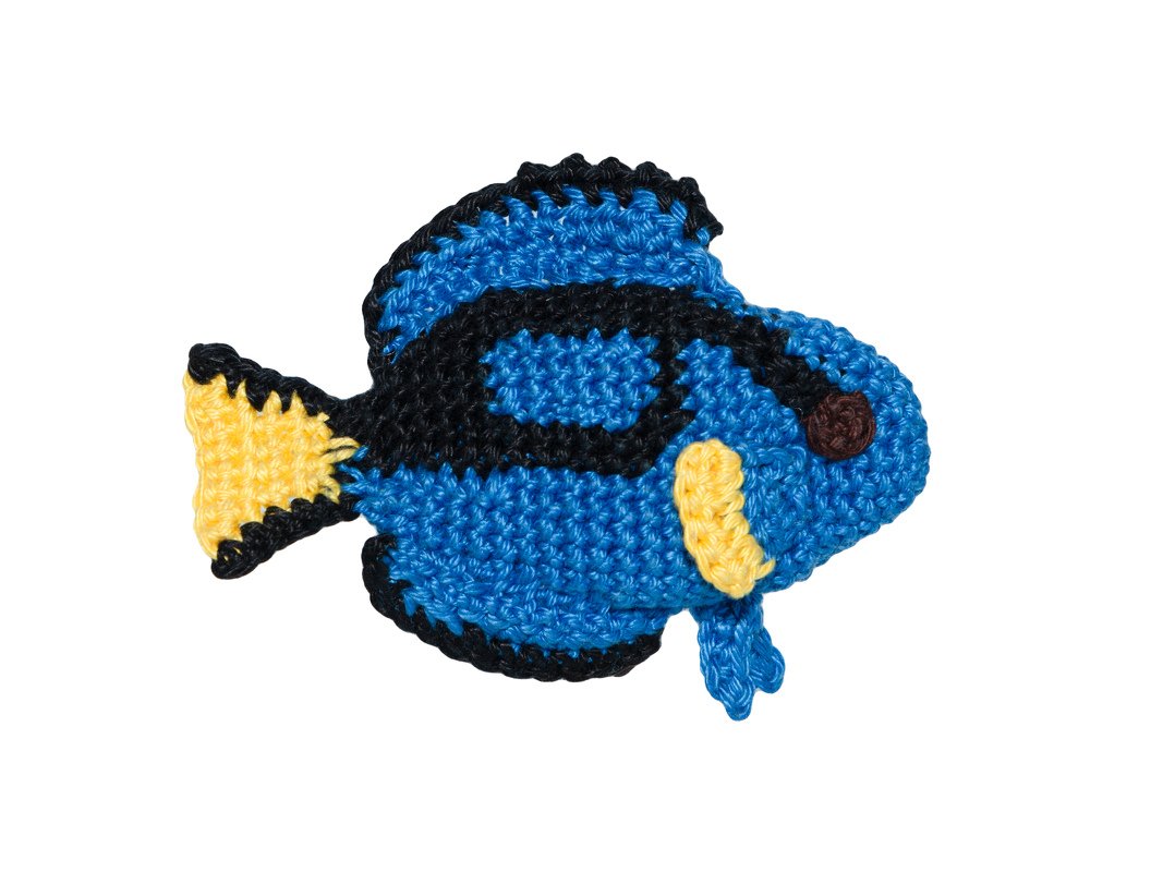 Doris the Royal Blue Tang Crochet Pattern, Amigurumi Colorful Coral Fish - Image 2