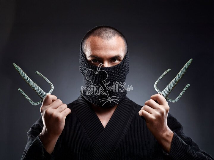 Crochet pattern - Sei fork for little ninja