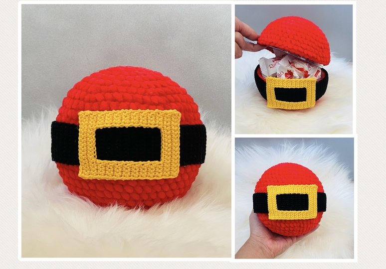 Weihnachtskugel zum Befüllen Häkelanleitung