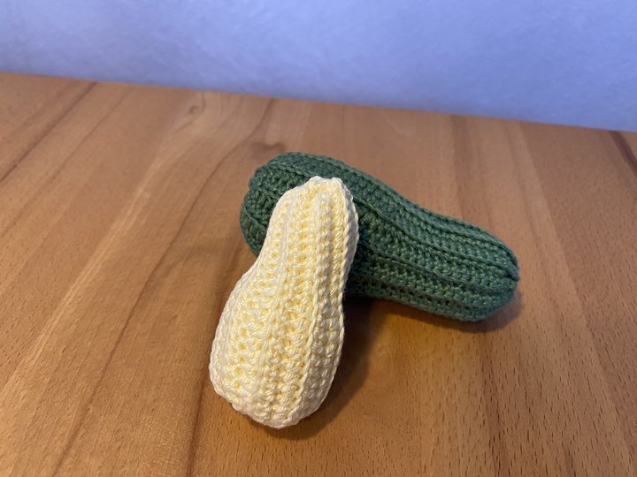 Gemüse häkeln von A wie Aubergine bis Z wie Zwiebel, 12 Sorten in Varianten