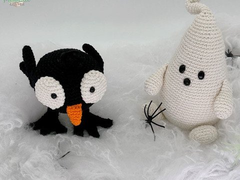 Geist und Rabe - Häkelanleitung