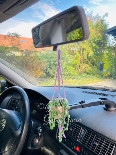 Häkelanleitung Mini Blumenampel