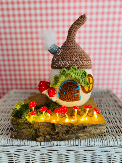 Häkelanleitung Eichelhaus Türstopper