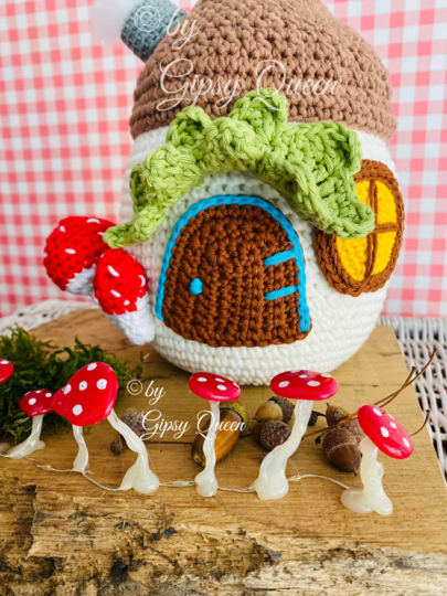 Häkelanleitung Eichelhaus Türstopper