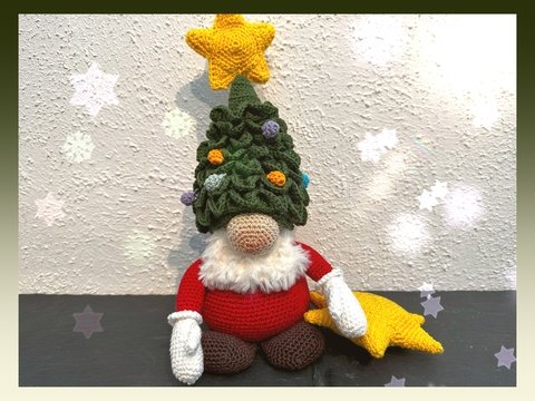 Häkelanleitung als PDF für einen Weihnachtswichtel