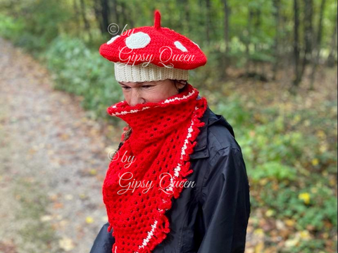 Häkelanleitung Schal & Mütze