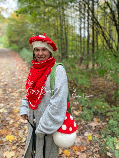 Häkelanleitung Schal & Mütze