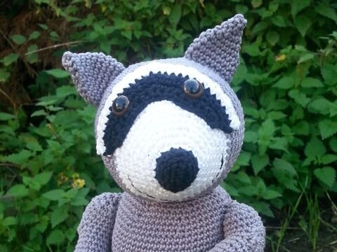 Häkelanleitung - Willi Waschbär