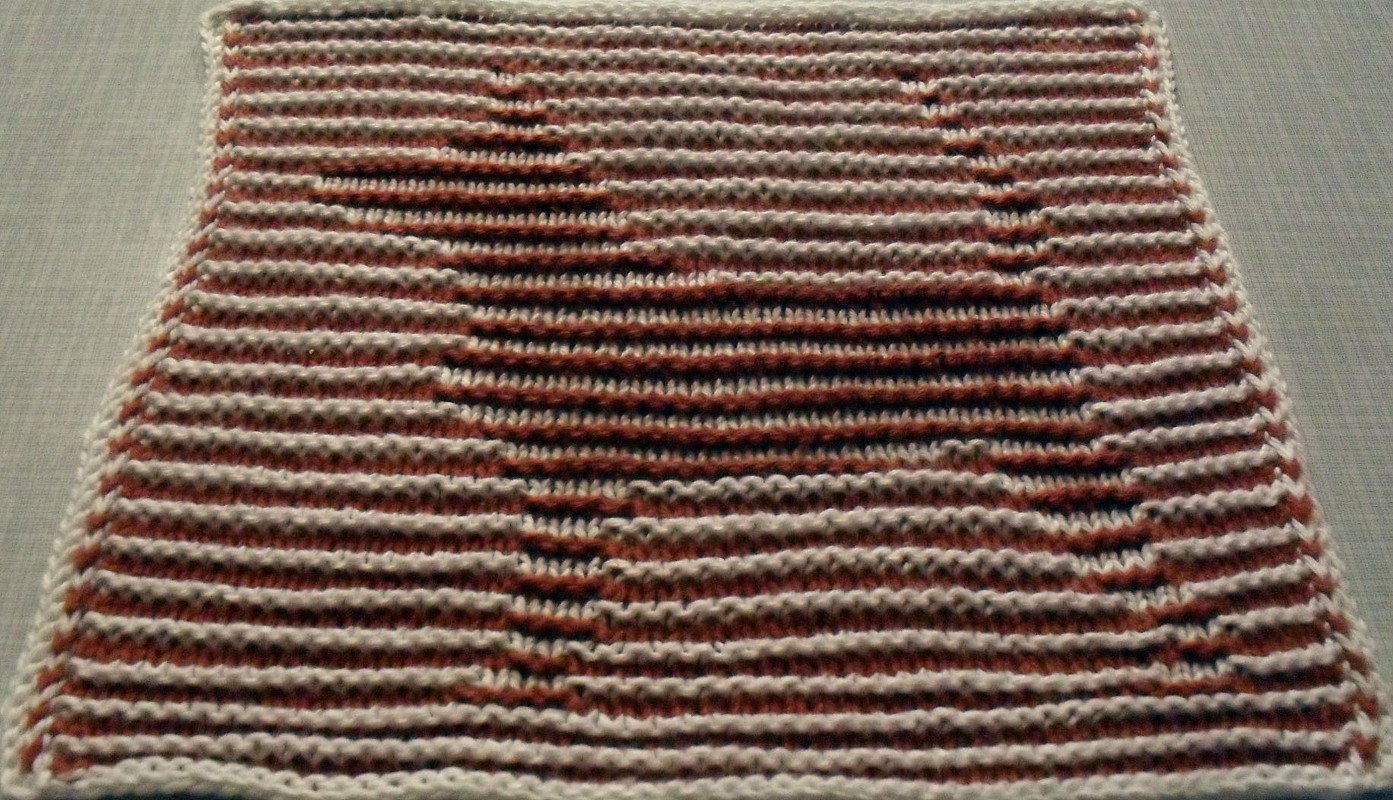 Hund als Spüli oder Deko in Schattenstricktechnik