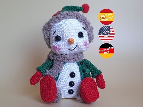 Schneemann Baby OlliJolly - Amigurumi Häkelanleitung