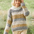 Mehrfarbiger Pullover in Blockstreifen