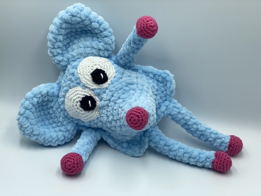 Häkelanleitung - Fluffy Friends - Kuscheltier Maus "Mollie"