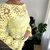 Flower crochet jumper crop-top Daisy long flared sleeves | mesh jumper |