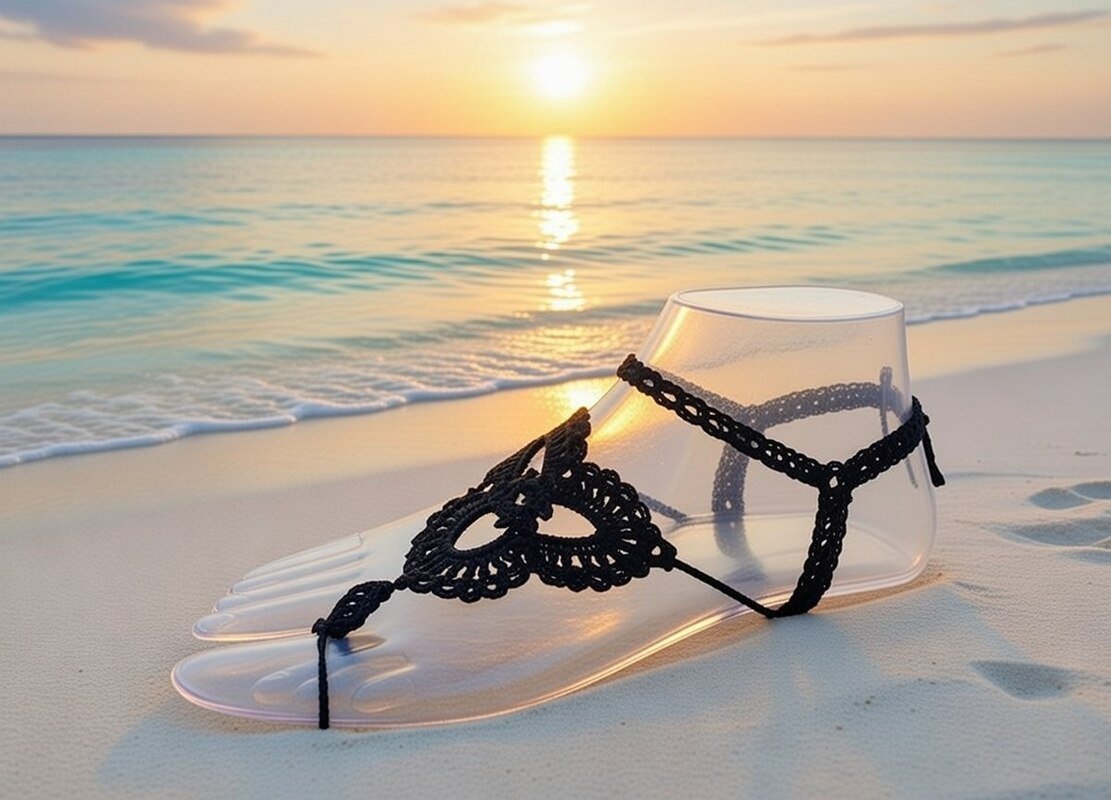 Crochet Barefoot Sandals Pattern – Boho Anklet PDF + Video (English) - Image 9