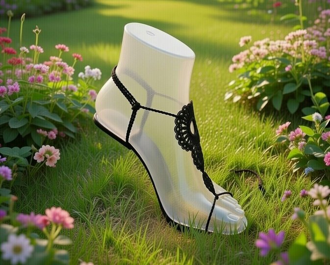 Häkelmuster Barfußsandalen – Boho Fußkettchen PDF + Video (Englisch)