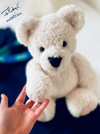 Eisbär Pia, Häkelanleitung, XL Amigurumi, DIY