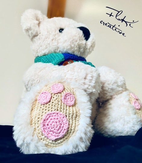 Eisbär Pia, Häkelanleitung, XL Amigurumi, DIY