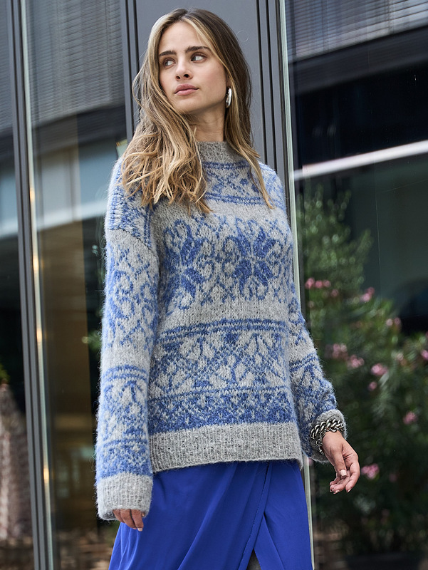 Pulli mit Eiskristallen