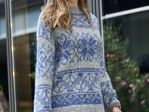 Pulli mit Eiskristallen