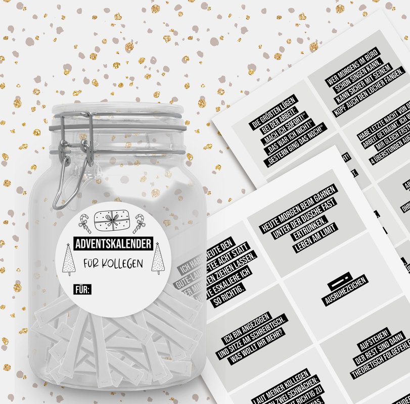 Adventskalender für KOLLEGEN Adventskalender zum Ausdrucken digitale Datei - Bild 5