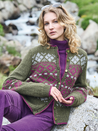 Jacke im Jacquardmuster