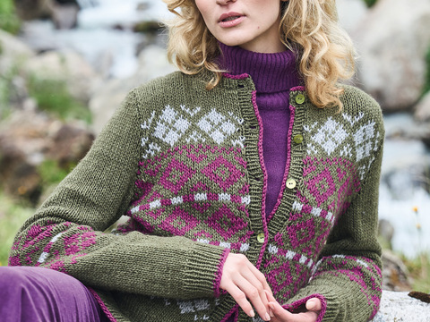 Jacke im Jacquardmuster