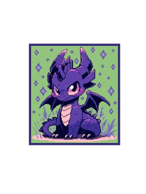 PURPLE DRAGON DAY - pattern for c2c crochet blanket - Image 3