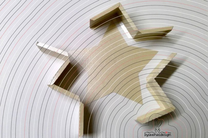Stern Schachtel Plotterdatei SVG DXF
