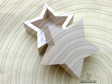 Stern Schachtel Plotterdatei SVG DXF