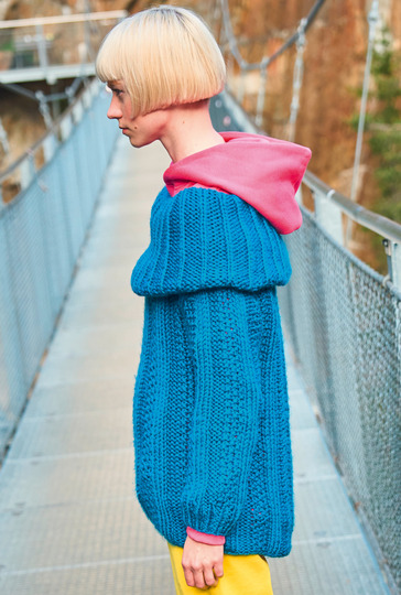 Pulli mit weitem Rollkragen