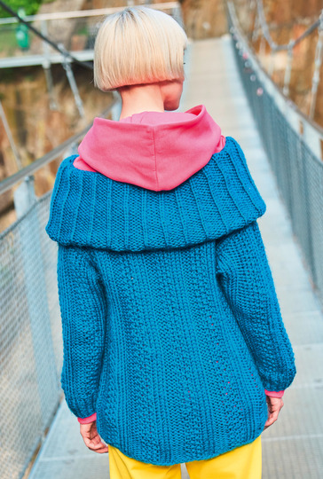 Pulli mit weitem Rollkragen