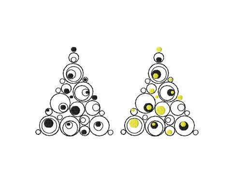 Stickdatei Weihnachtsbaum ab Rahmen 10 cm x 10 cm