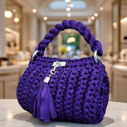 Crochet Tote Bag Pattern PDF – T-Shirt Yarn Bag