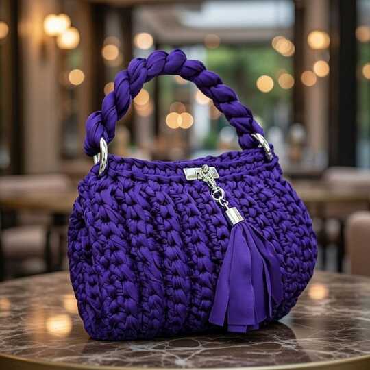 Crochet Tote Bag Pattern PDF – T-Shirt Yarn Bag