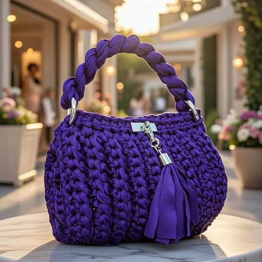Crochet Tote Bag Pattern PDF – T-Shirt Yarn Bag
