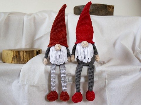 Wichtel Wupsi (Kantenhocker) - Häkelanleitung von CaroKunterbunt