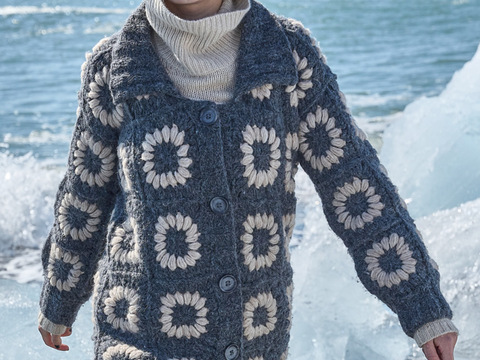 Jacke aus Granny-Squares