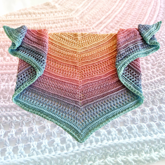 Häkelanleitung flaches Dreieckstuch "C'n'C - Chill and Crochet"