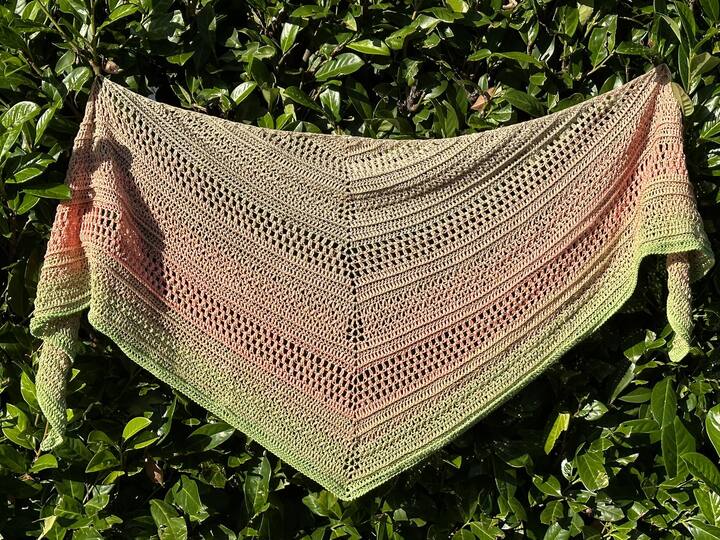 Häkelanleitung flaches Dreieckstuch "C'n'C - Chill and Crochet"