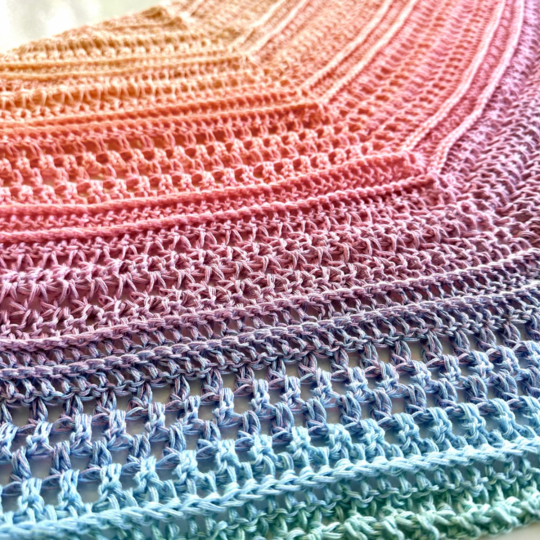 Häkelanleitung flaches Dreieckstuch "C'n'C - Chill and Crochet"