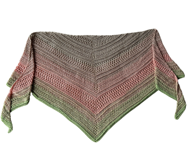 Häkelanleitung flaches Dreieckstuch "C'n'C - Chill and Crochet"