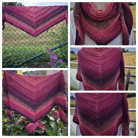 Häkelanleitung flaches Dreieckstuch "C'n'C - Chill and Crochet"