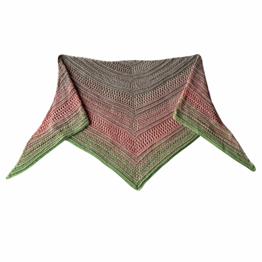 Häkelanleitung flaches Dreieckstuch "C'n'C - Chill and Crochet"