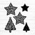 Sterne Tannenbaum Plotterdatei SVG DXF FCM
