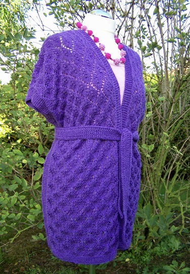 Strickanleitung für Weste im Ajourmuster